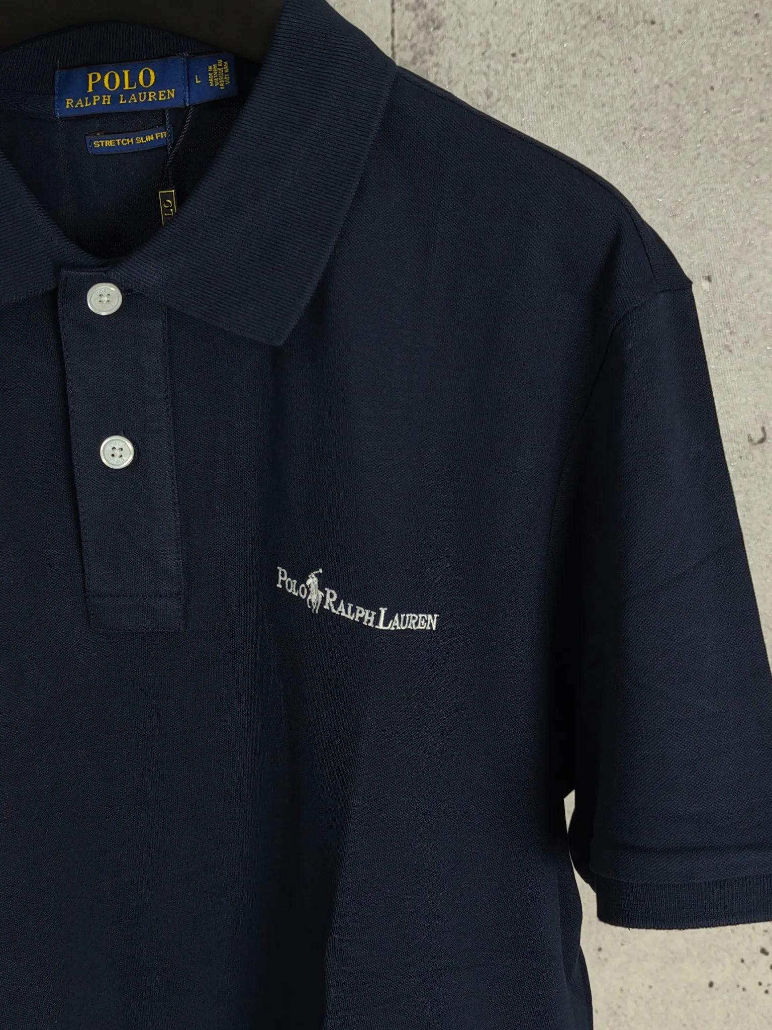 P190 Real shot quality high version of Ralph Lauren RL pony classic embroidered polo shirt short-sleeved high-end quality complete with three labels, comfortable and breathable, classic and simple, exquisite and fashionable, details showing high-end quality Color: black white navy blue Size: M-XXL